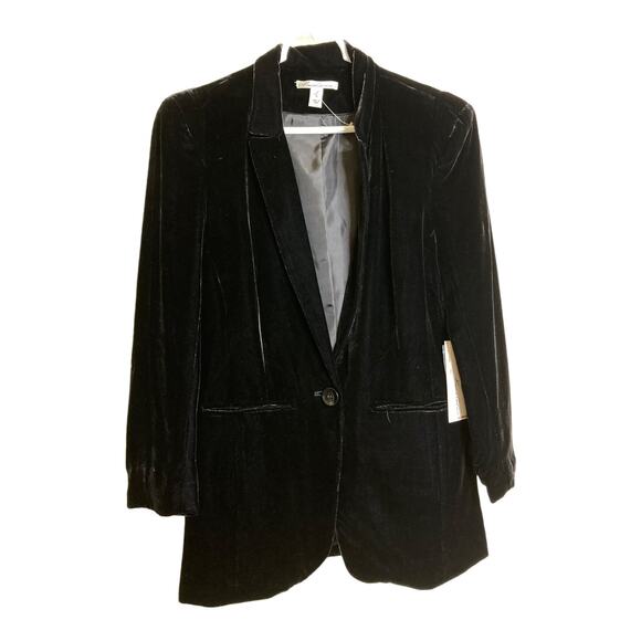 Kenneth Cole New York Rich Black Blazer Jacket Sz 6 NWT Holidays Cocktail Party - Picture 1 of 10